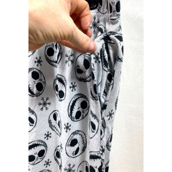 Disney Nightmare Before Christmas Women Gray Jack Skellington Joggers PJ Pants - Picture 2 of 7